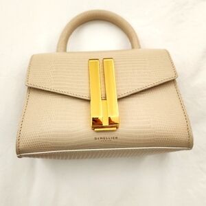 DeMellier Beige Mini Bag with Gold Accent